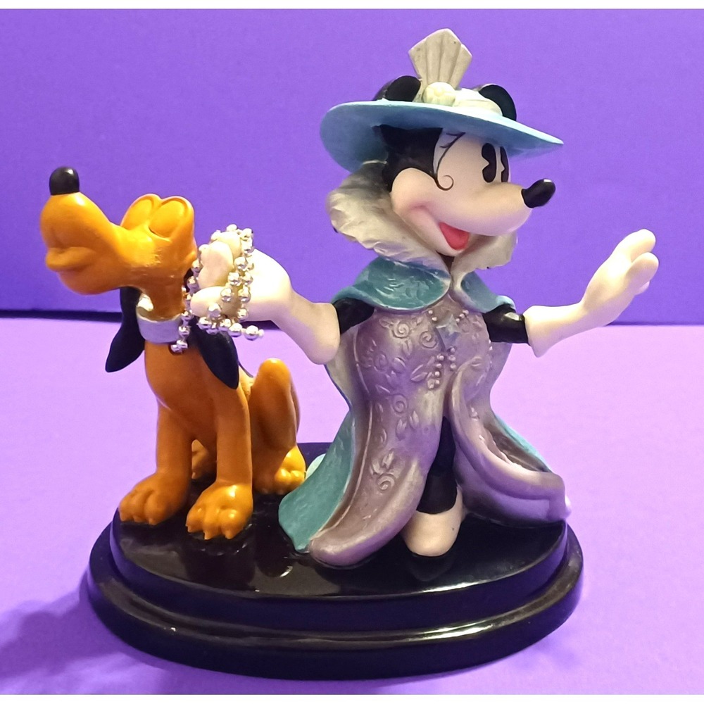 Enesco Disney Heres Lookin At You Kid Minnie Mouse Pluto Figure Figurine Statue